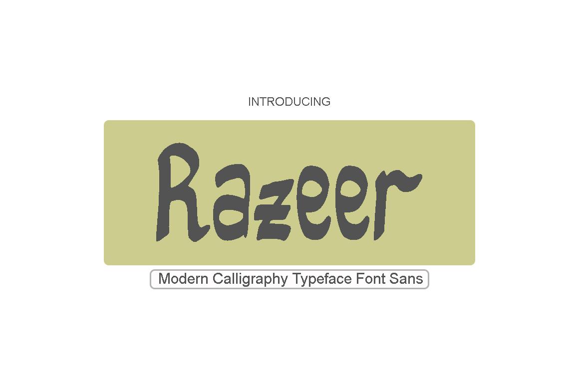 Razeer Font