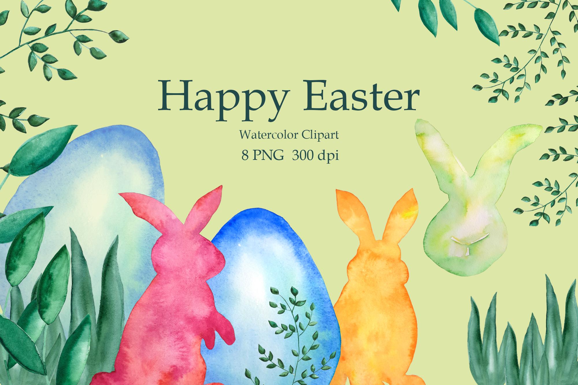 Easter Bunny, Easter, Watercolor Easter