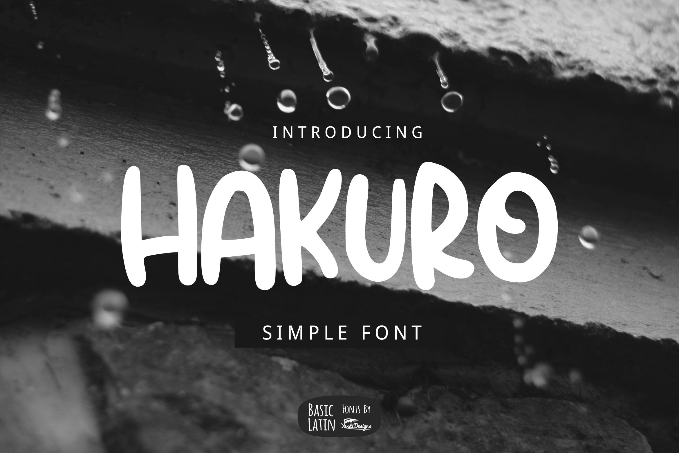 Hakuro Font