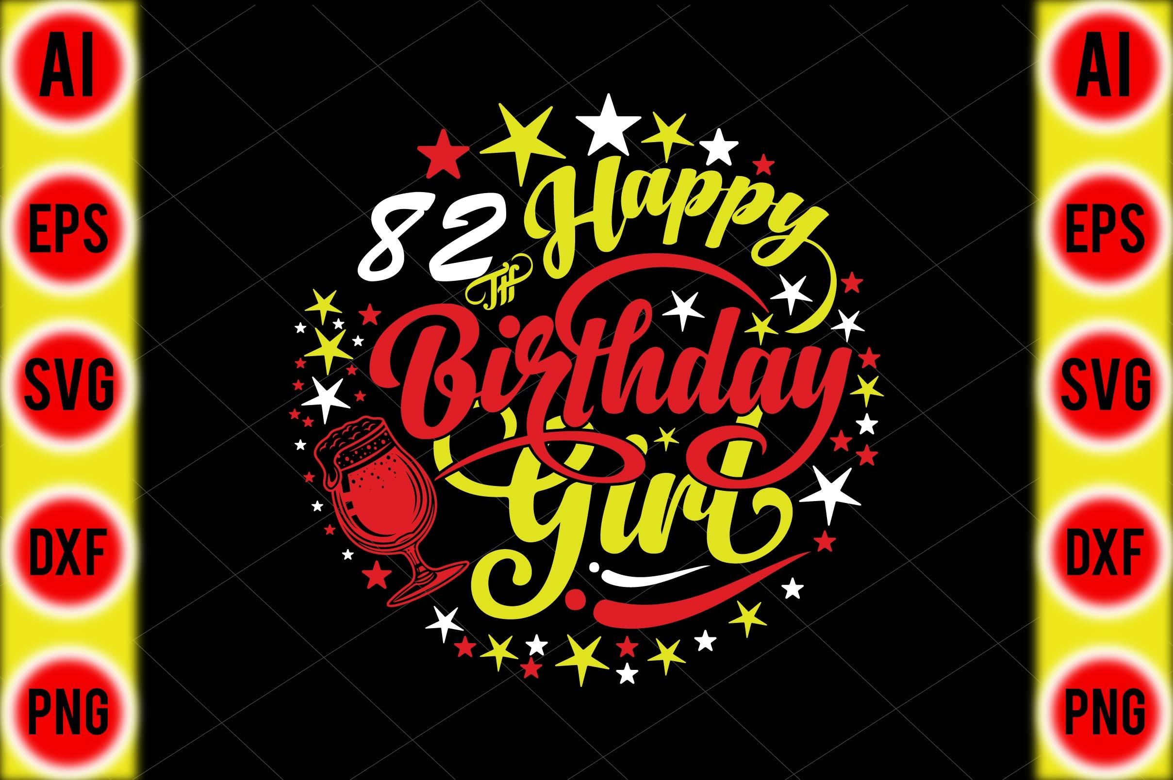 Happy82 Th Birthday Girl