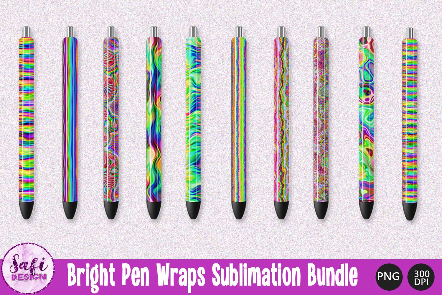 Pen Wrap Bundle  Bright Patterned Bundle