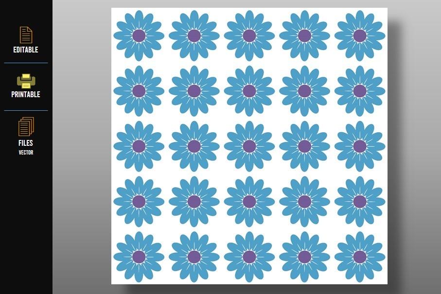 Colored Flowers Pattern