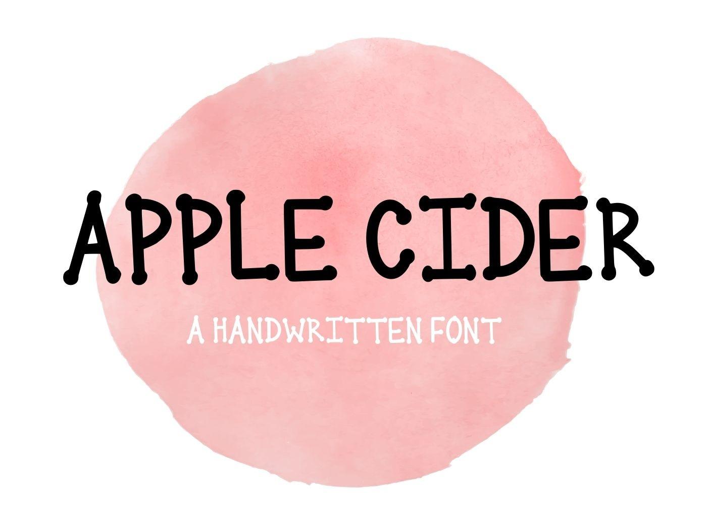 Apple Cider Font