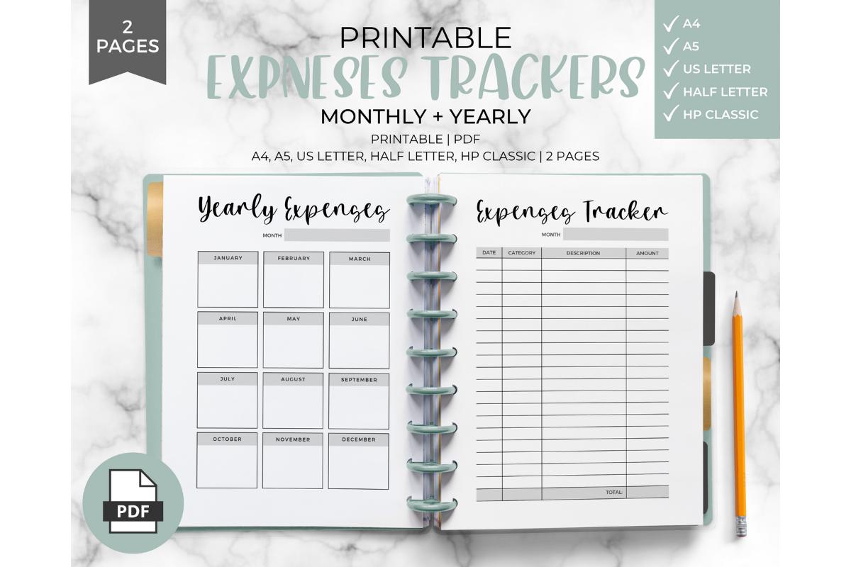 Expenses Tracker Printable