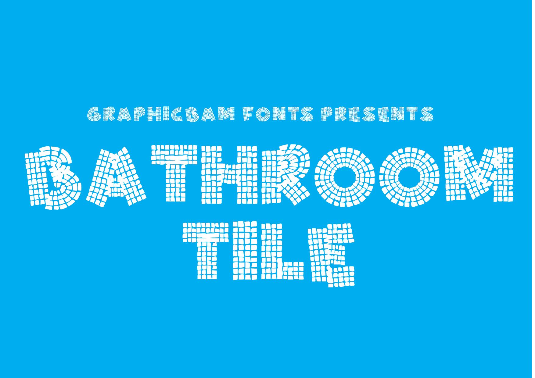 Bathroom Tile Font