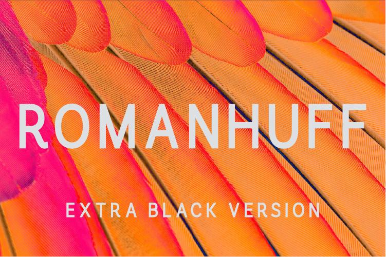 Romanhuff Extra Black Font