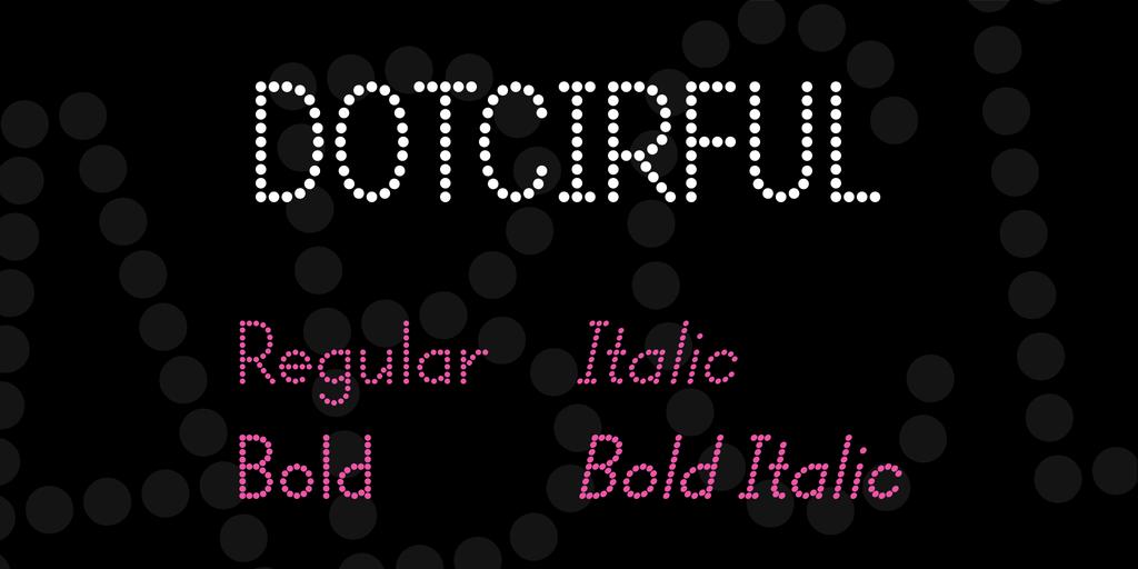 Dotcirful Font