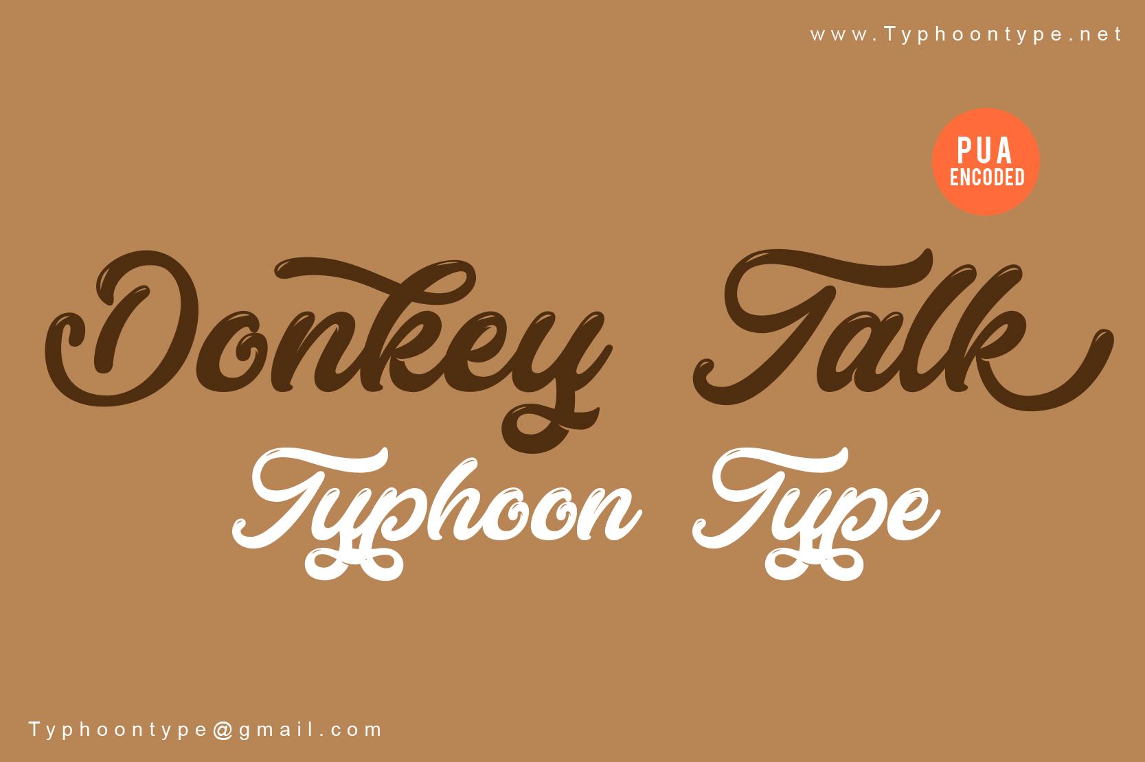 Donkey Talk Font