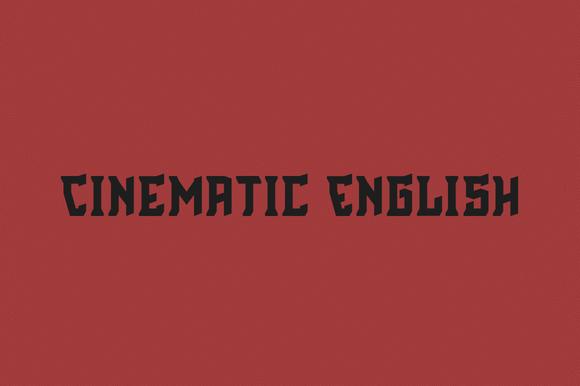 Cinematic English Font