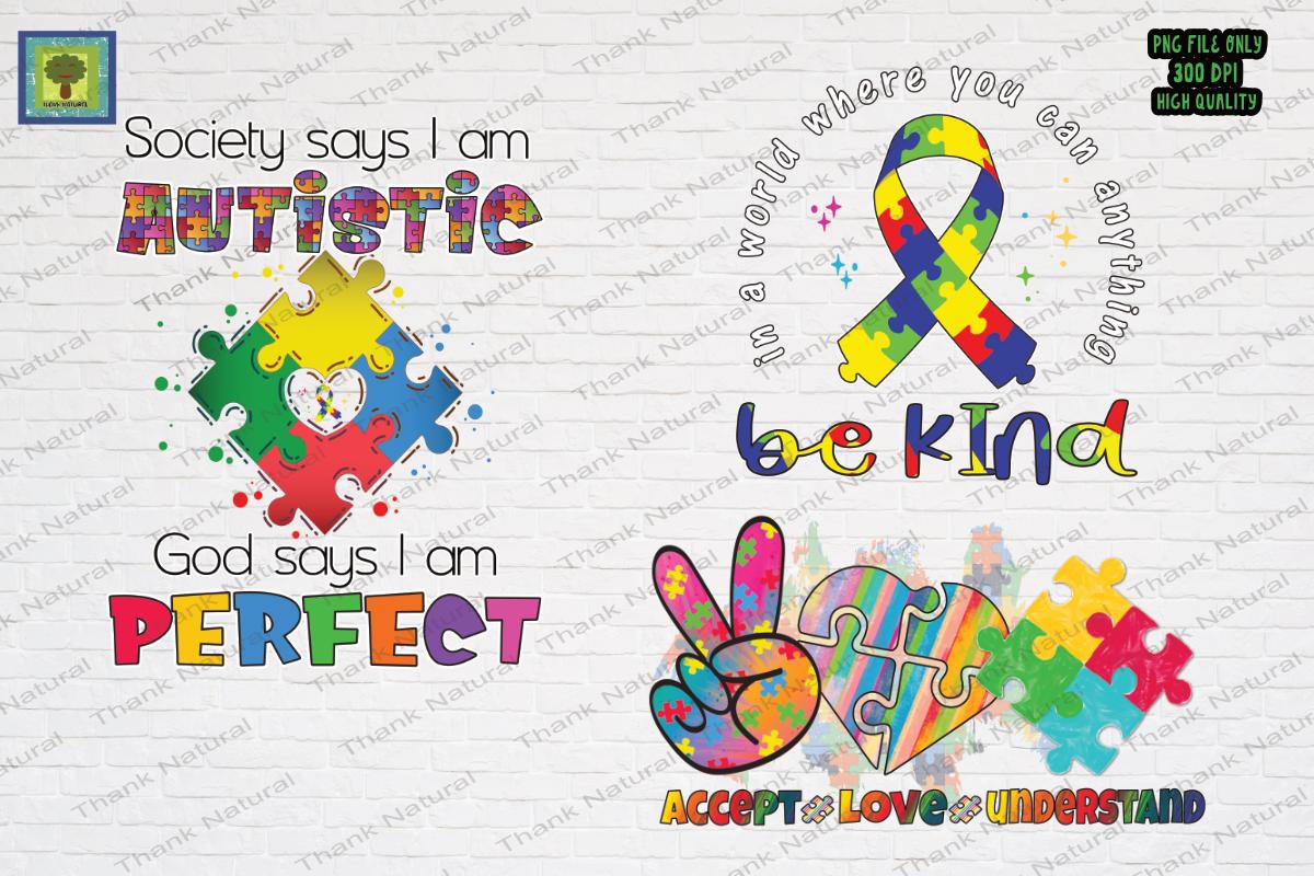Autism Awareness Sublimation Design PNG