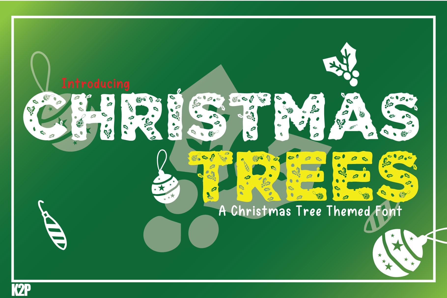 Christmas Trees Font