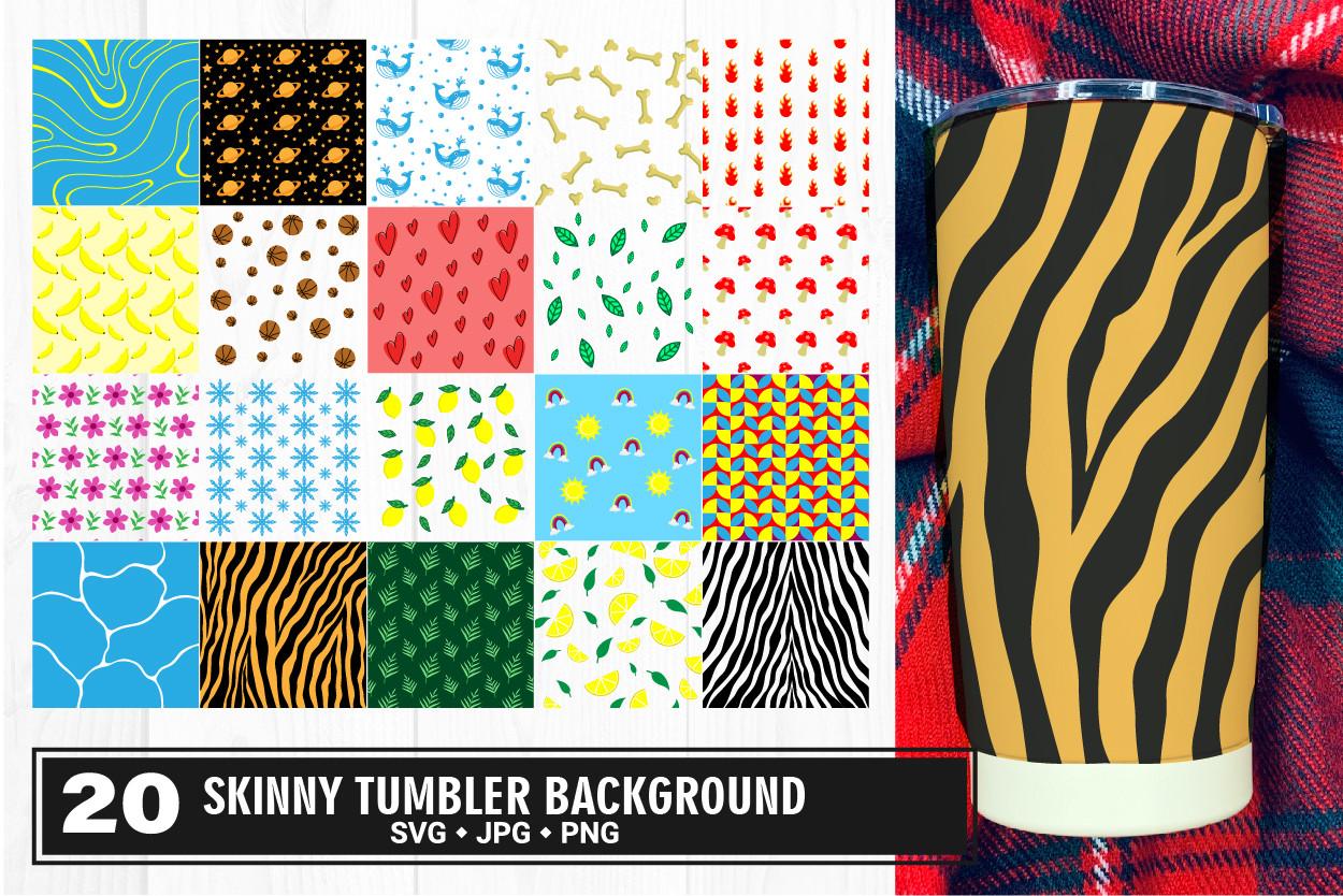 Skinny Tumbler Wrap Background Svg