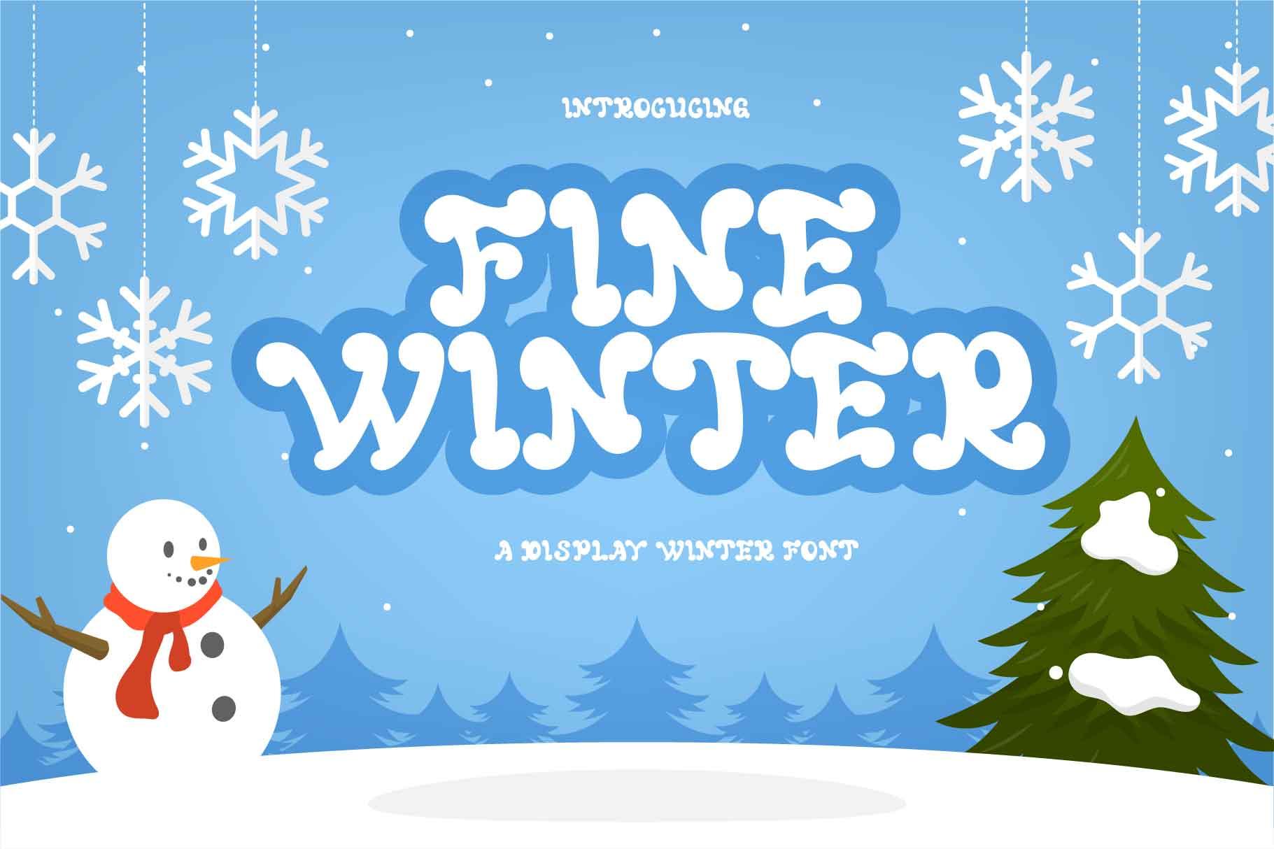 Fine Winter Font