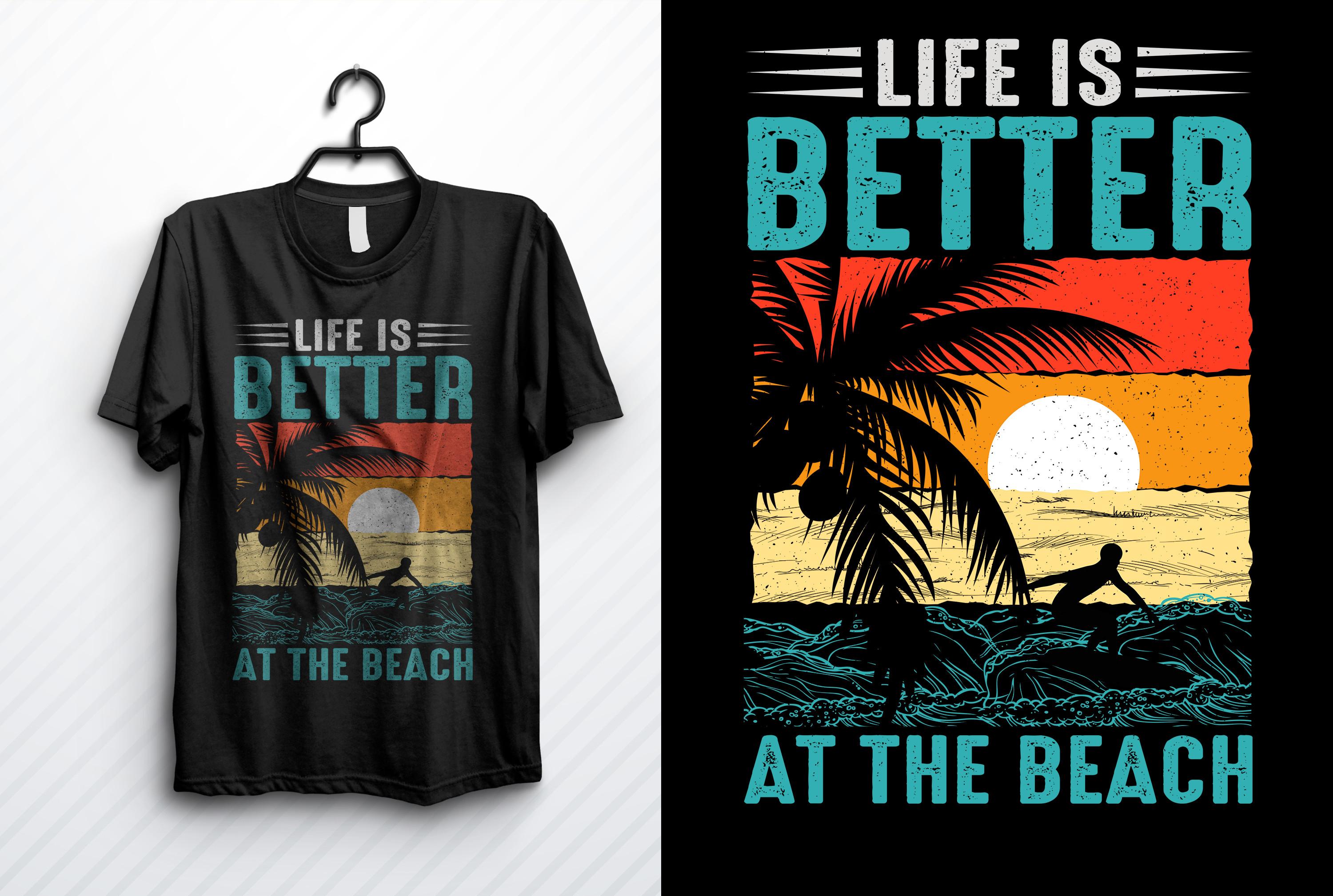 Beach T-shirt Design, Summer T-shirt