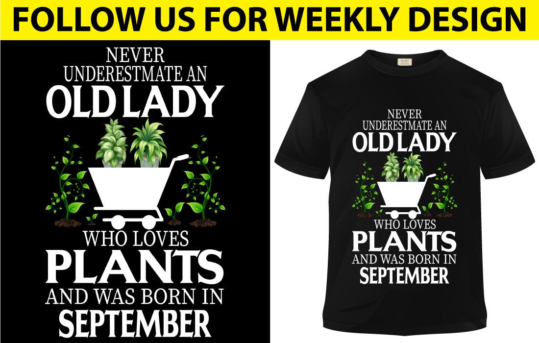 Old Lady Who Loves Plants and Was Born in Sepember