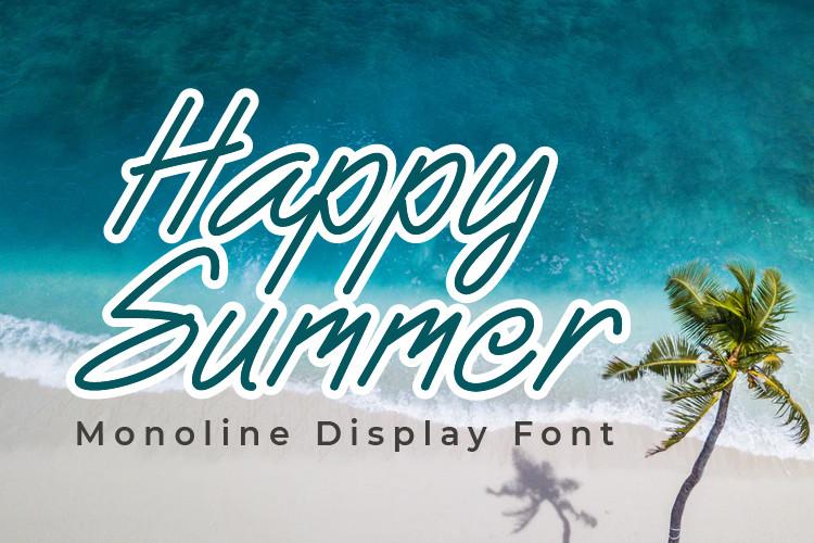 Happy Summer Font