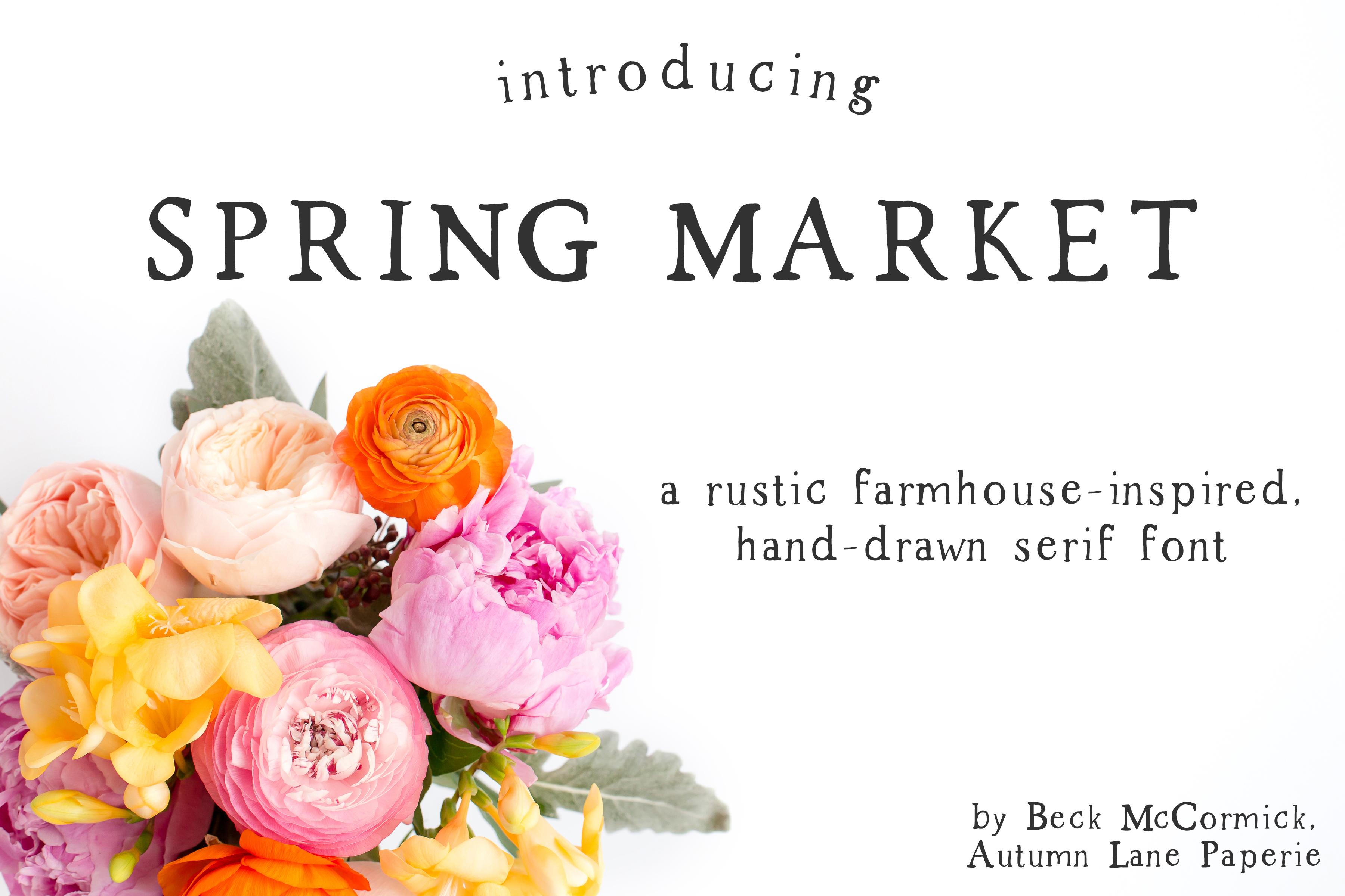 Spring Market Font