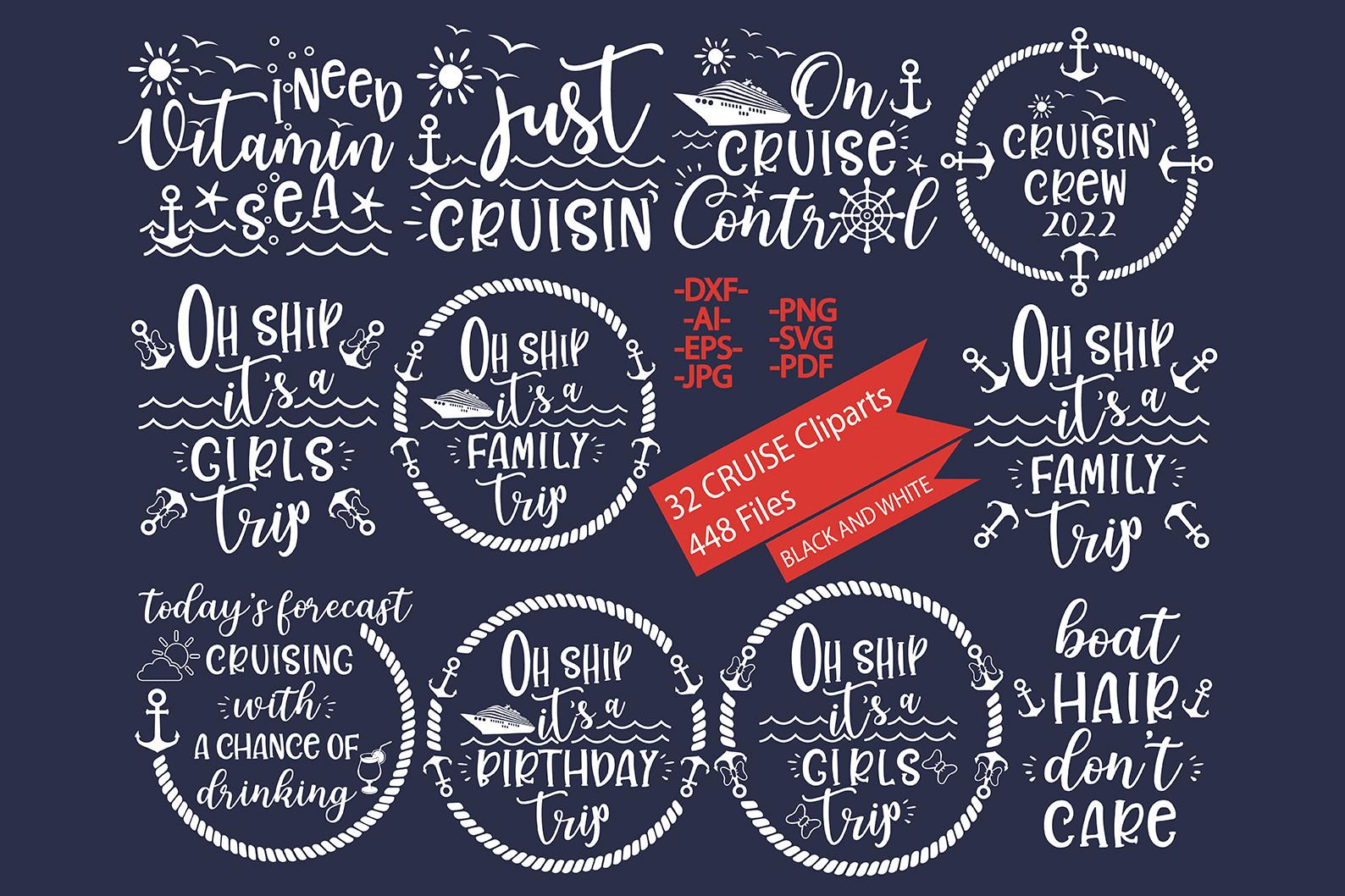 Cruise Bundle Svg 2022, Cruise Clipart