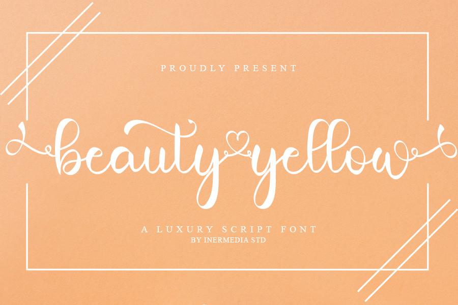 Beauty Yellow Font