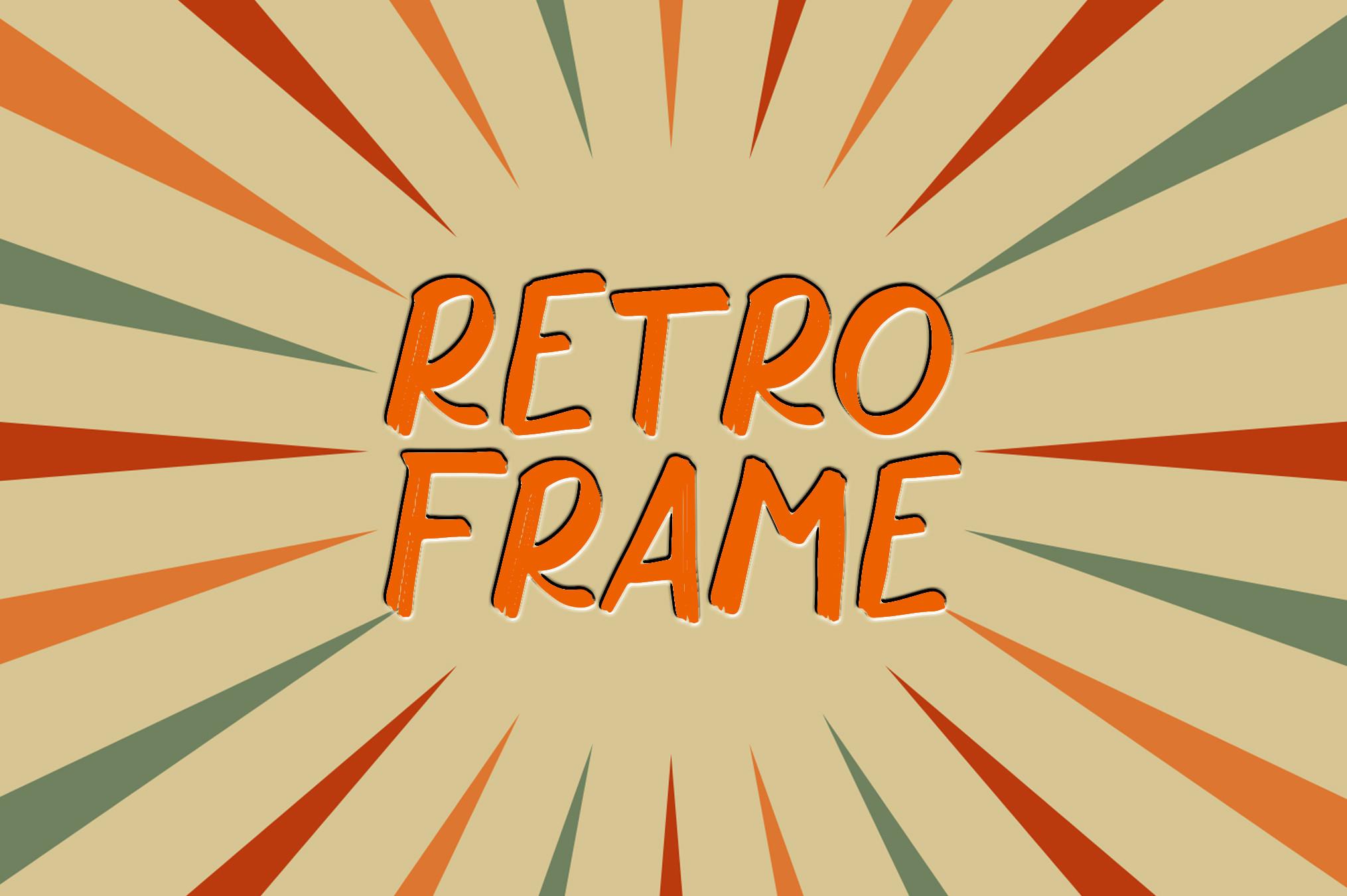 Retro Frame Font