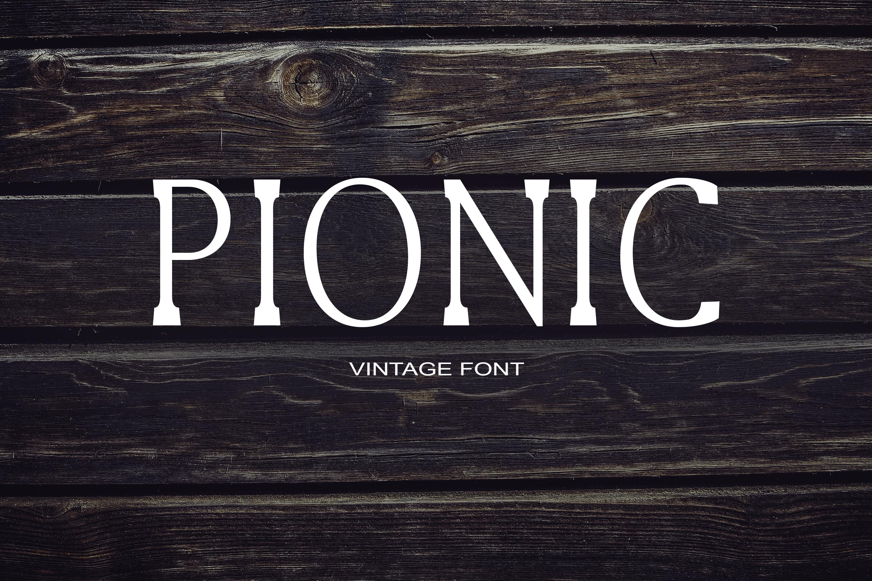 Pionic Font
