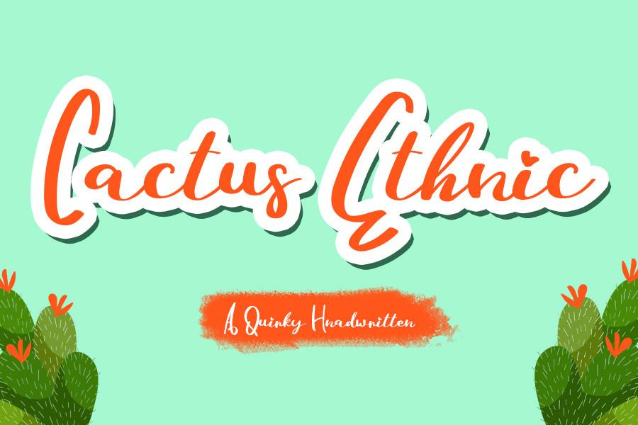 Cactus Ethnic Font