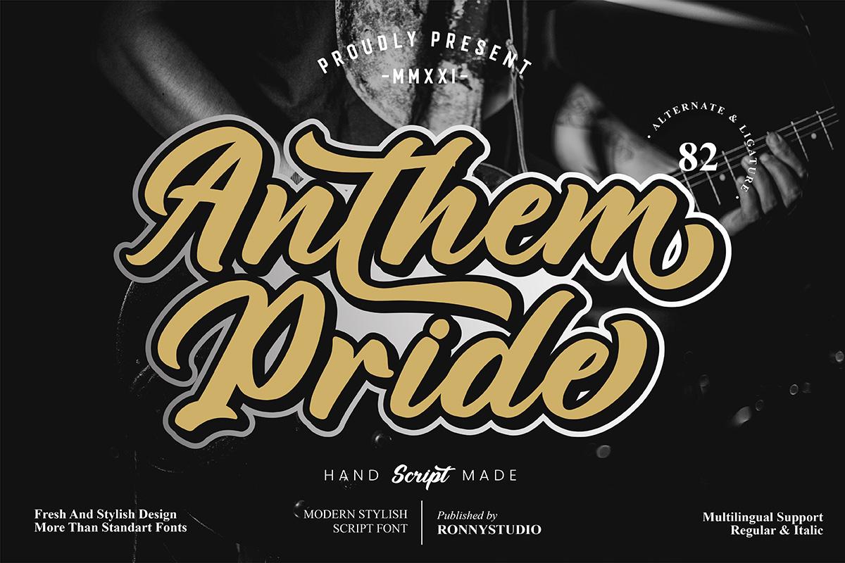 Anthem Pride Font