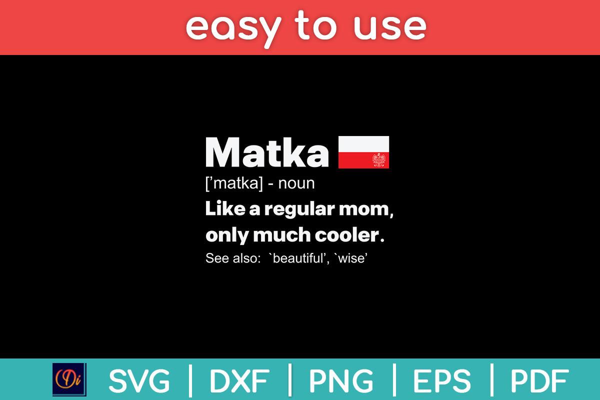 Matka Definition Polish Mom Mothers Day