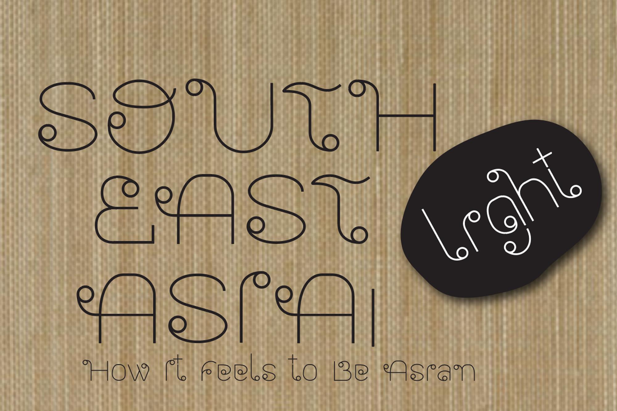 Southeast Asia Light Font Font