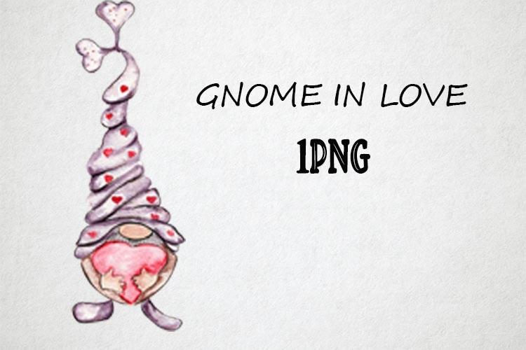Watercolor Gnomes in Love