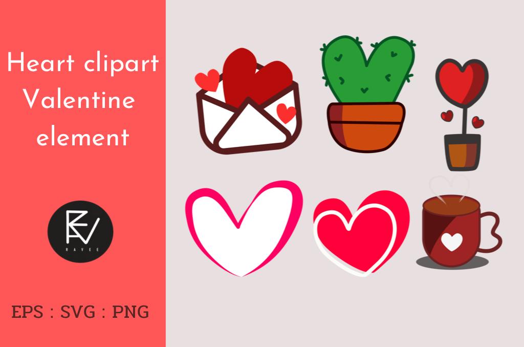 Heart Clipart Valentines Element