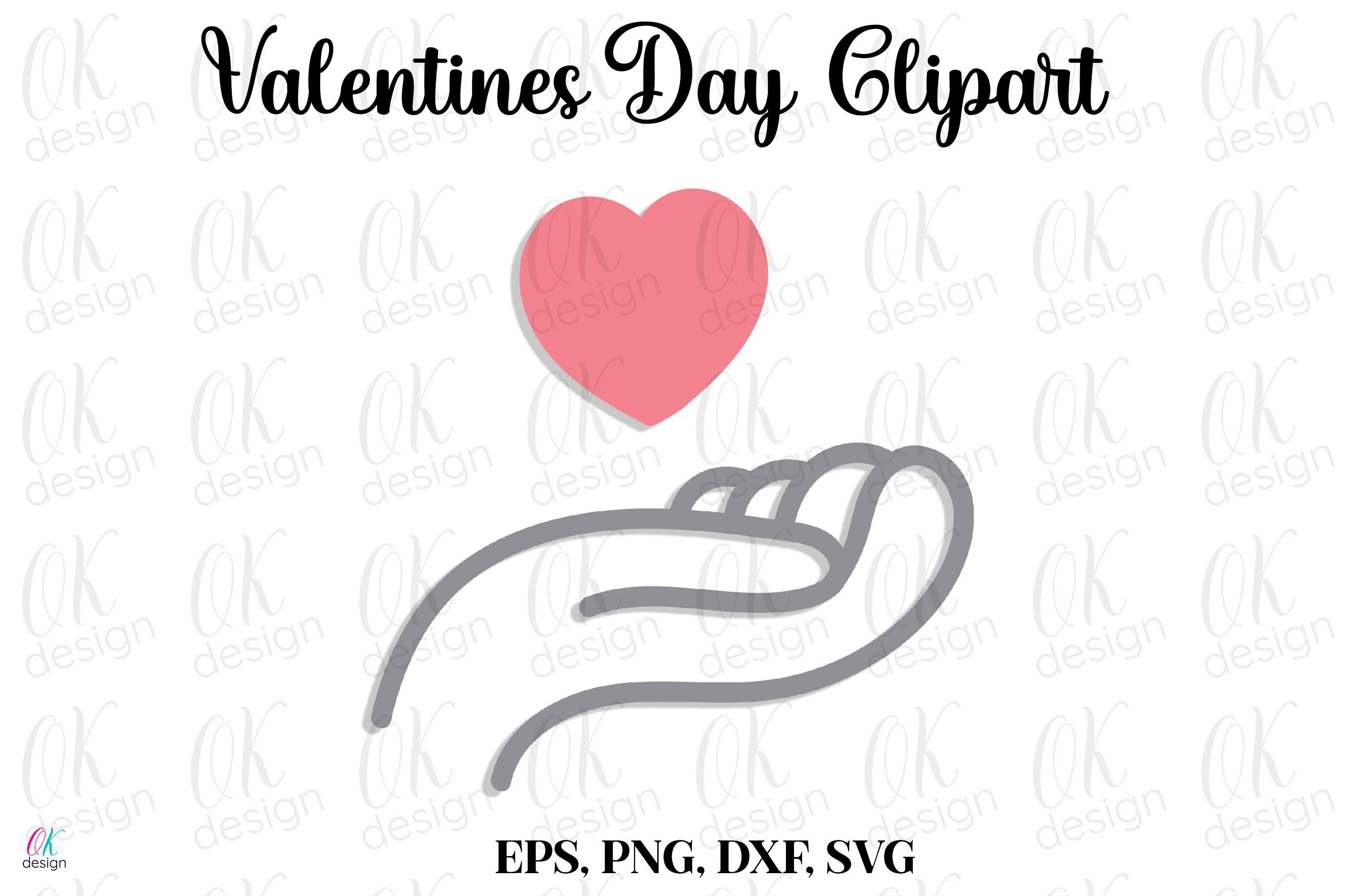 Valentines Clipart SVG, DXF, PNG Files.