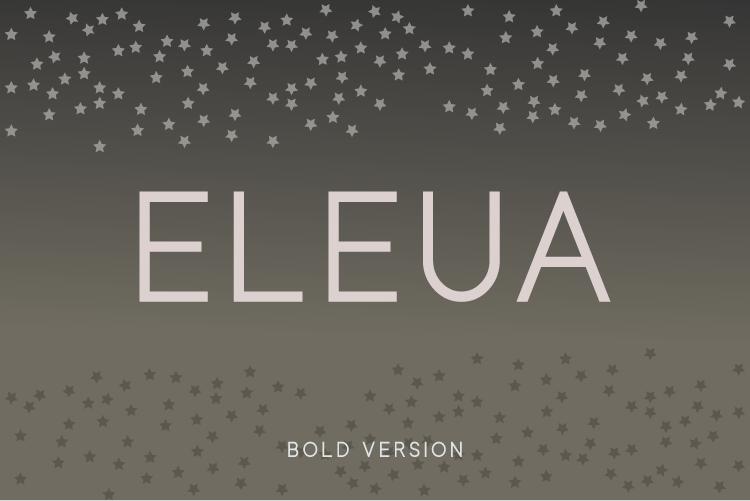 Eleua Bold Font