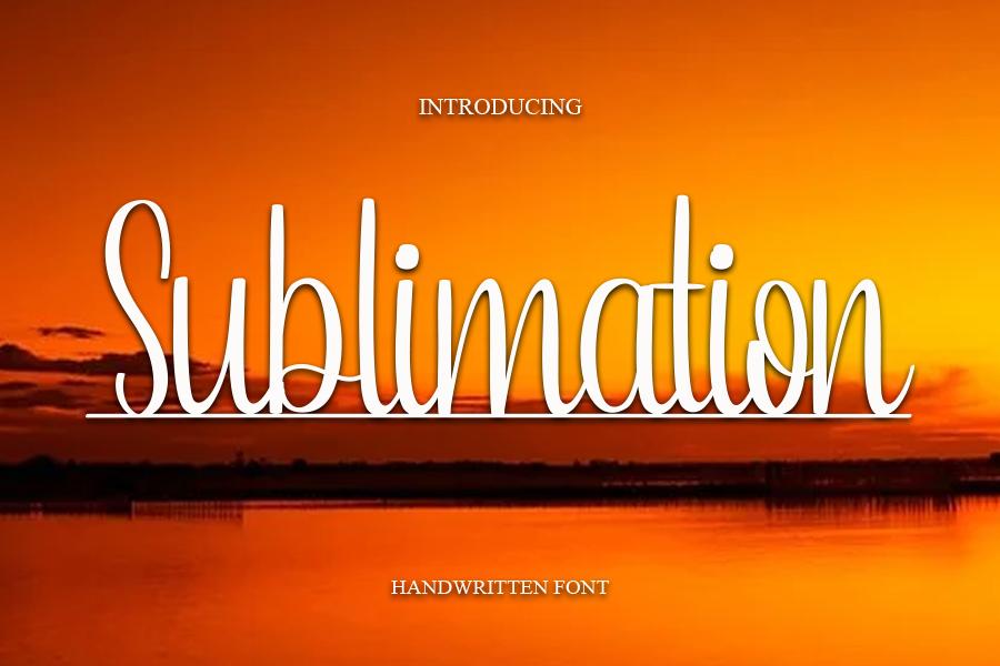 Sublimation Font