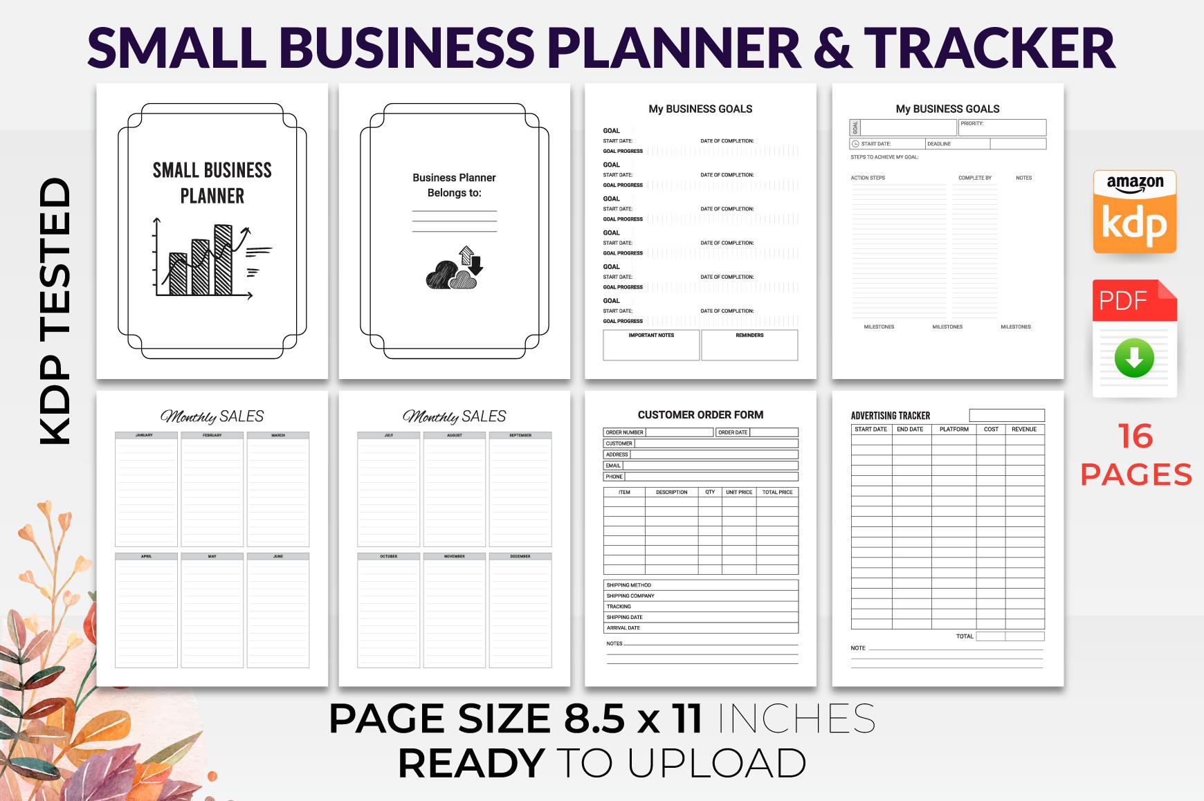 Small Business Planner and Tracker KDP