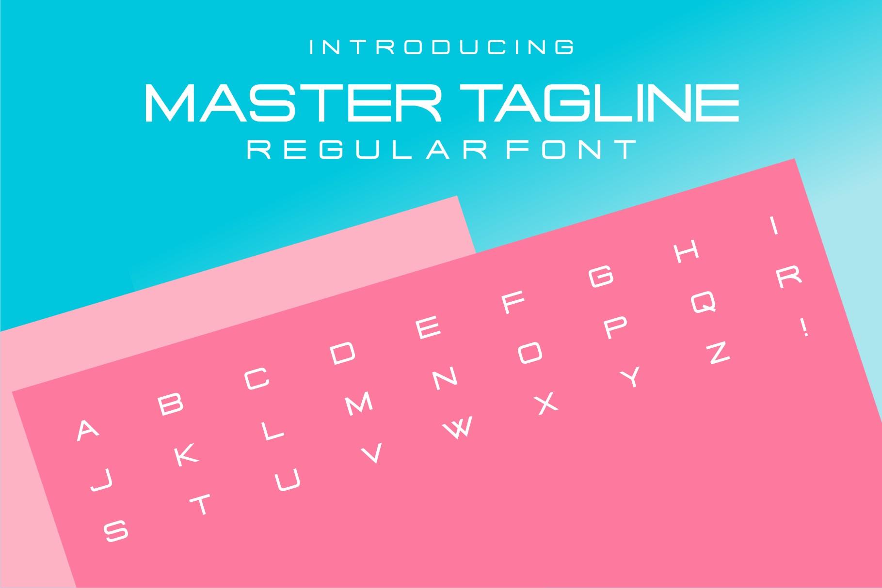 Master Tagline Font