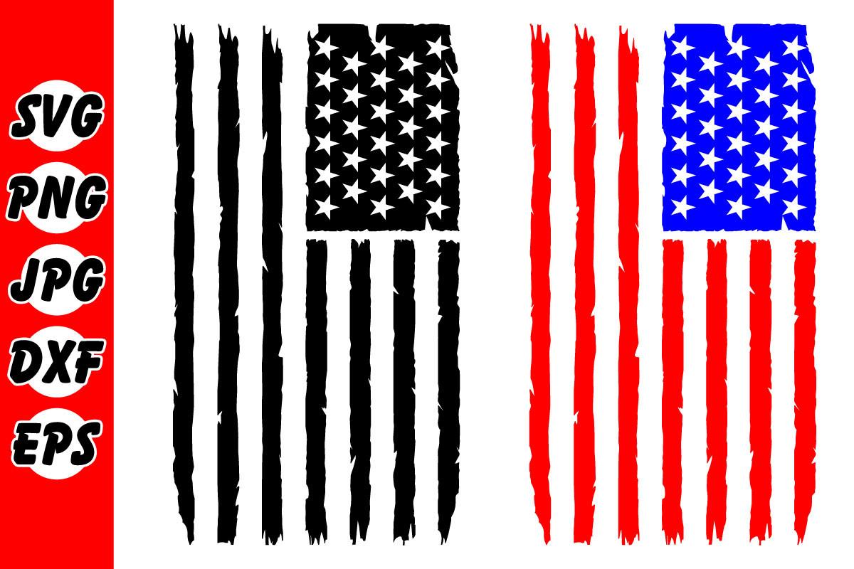 Distressed American Flag SVG