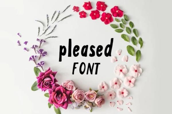 Pleased Font