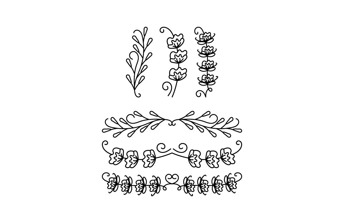 Flower & Text Divider Bundle