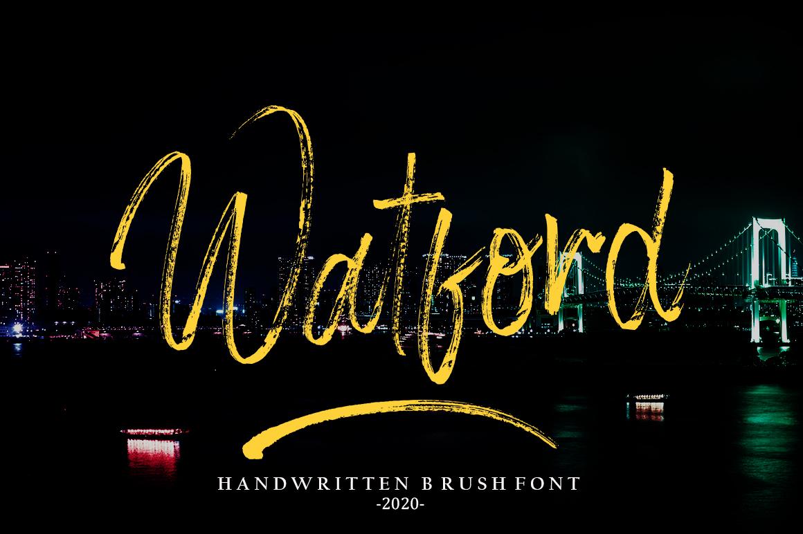 Watford Brush Font
