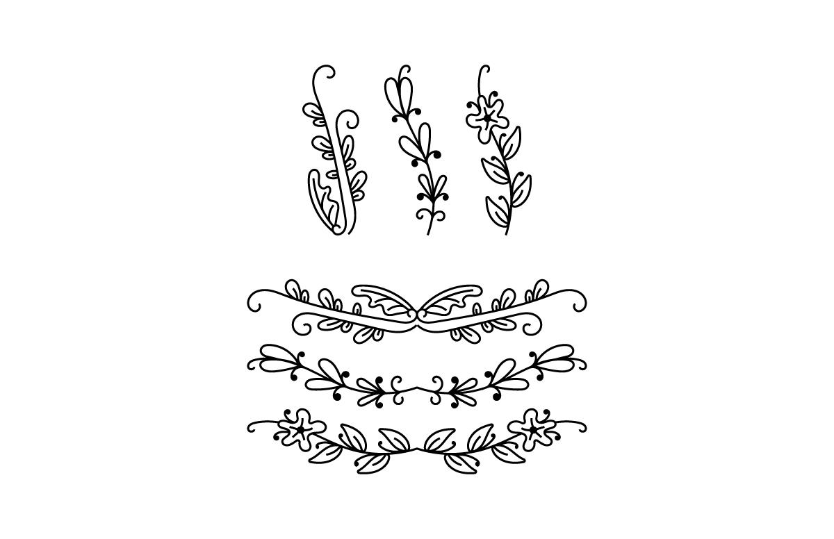 Flower & Text Divider Bundle