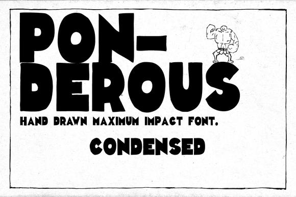 Ponderous Condensed Font