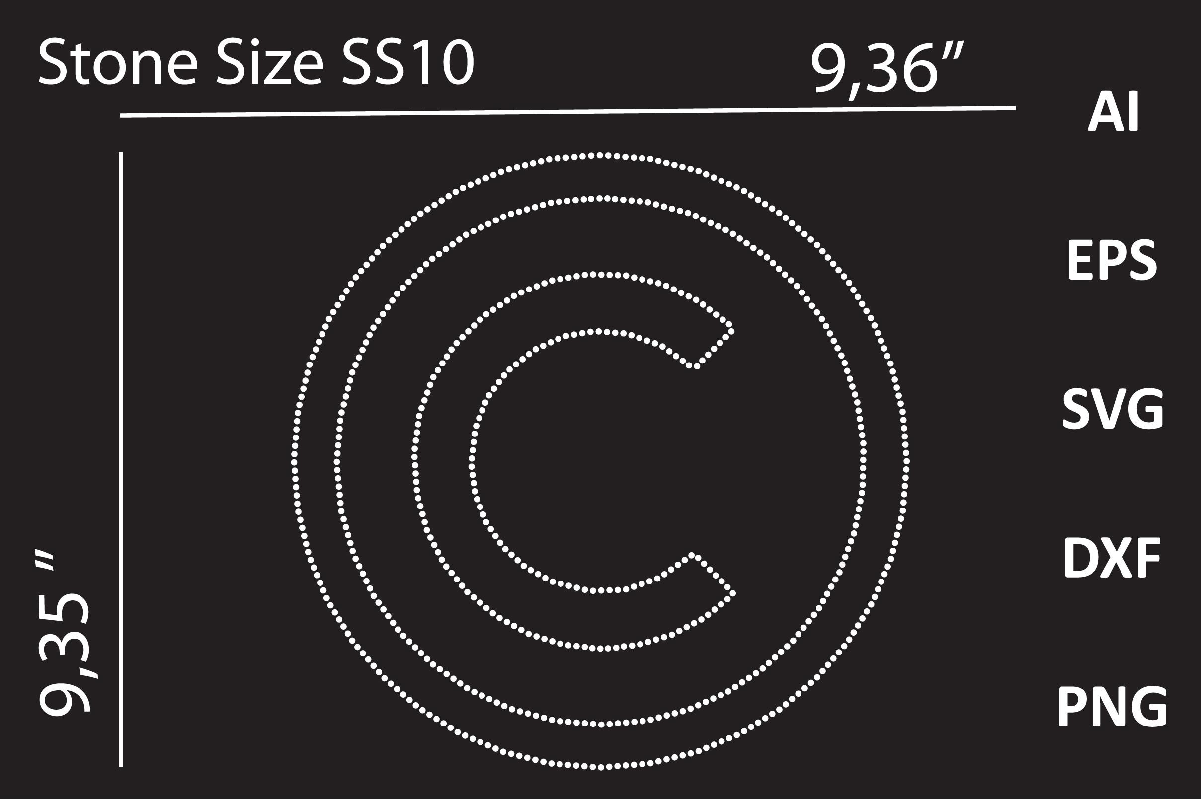 CAPITAL LETTER RHINESTONE TEMPLATE DE