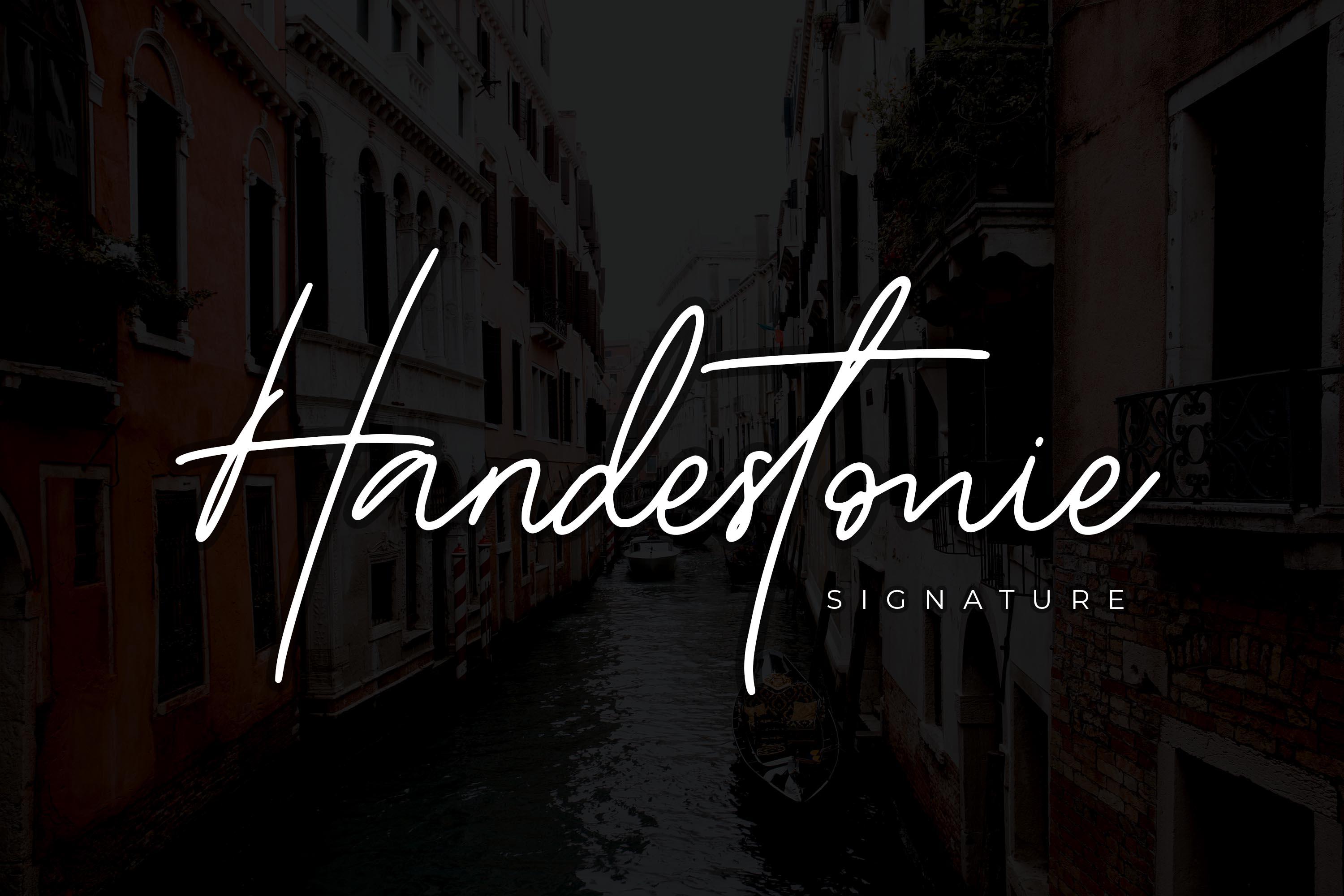 Handestonie Font