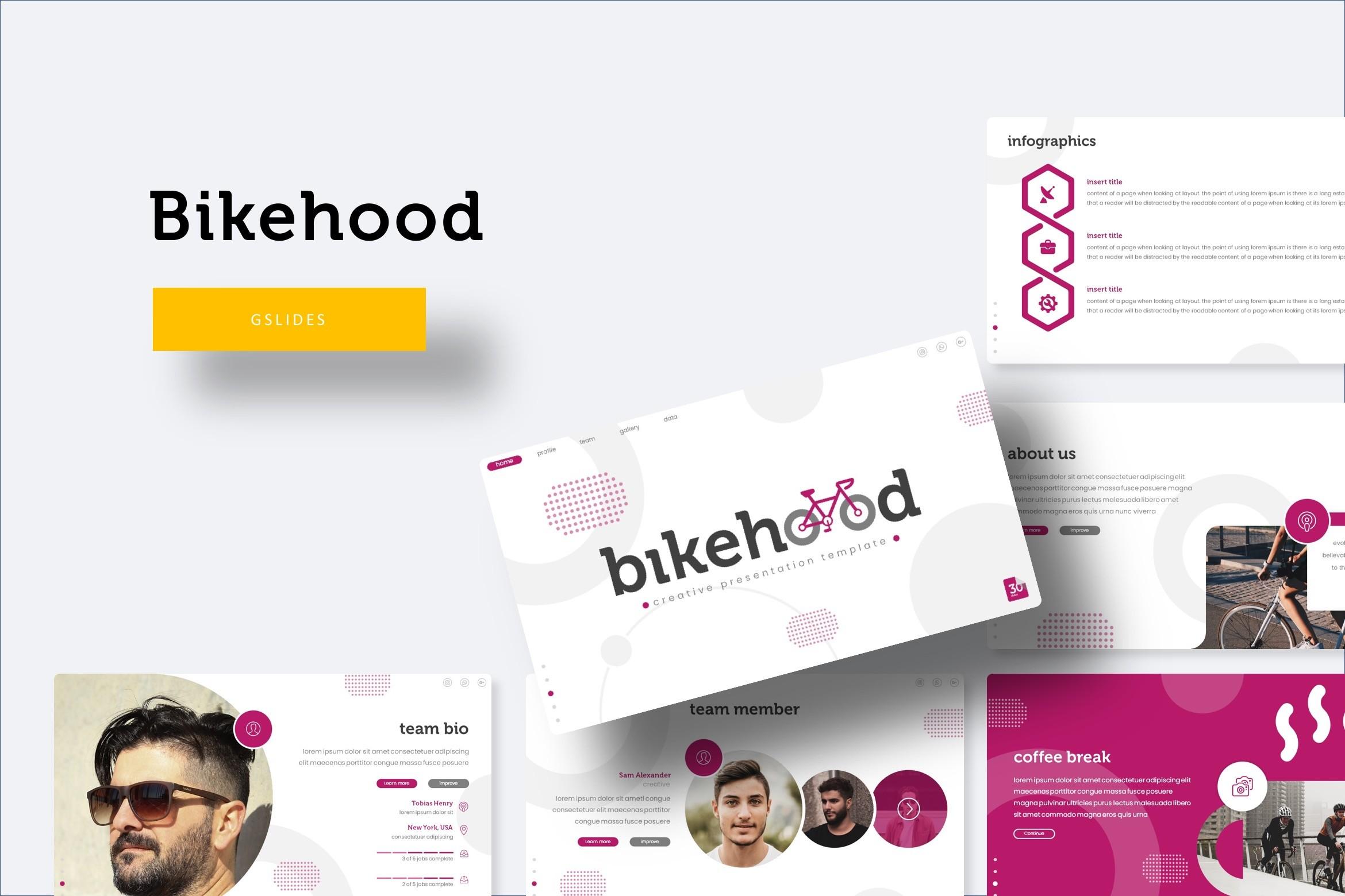 Bikehood Google Slide Template