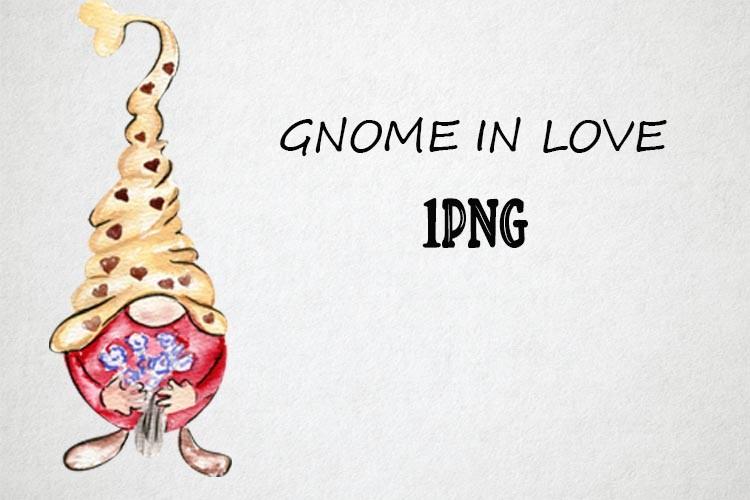 Watercolor Gnomes in Love