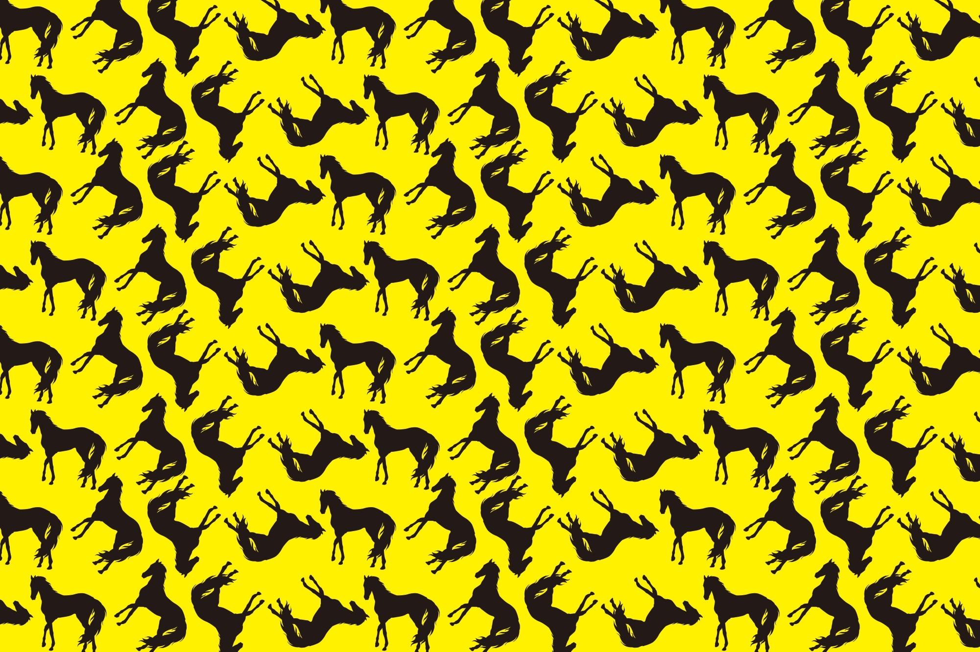 Horse Silhouette Pattern