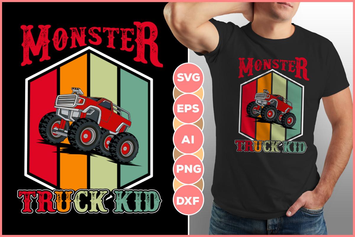 Monster Truck Kid Design