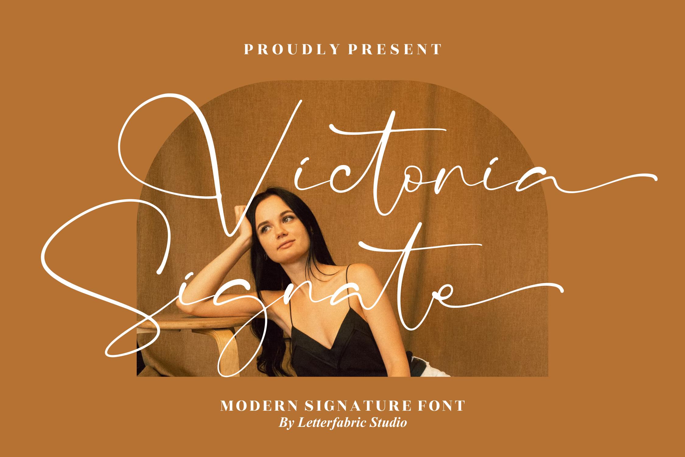Victoria Signate Font