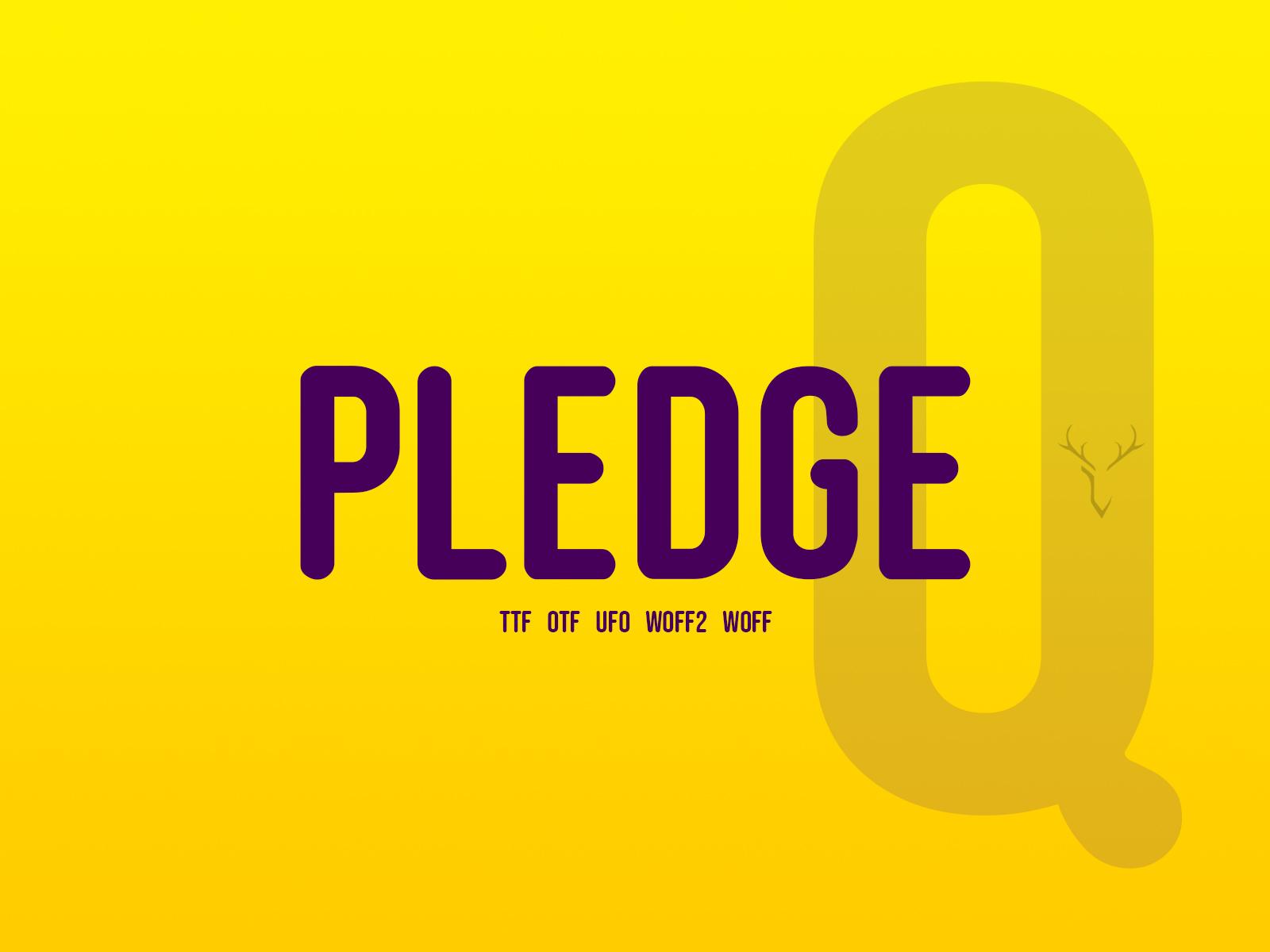 Pledge Font
